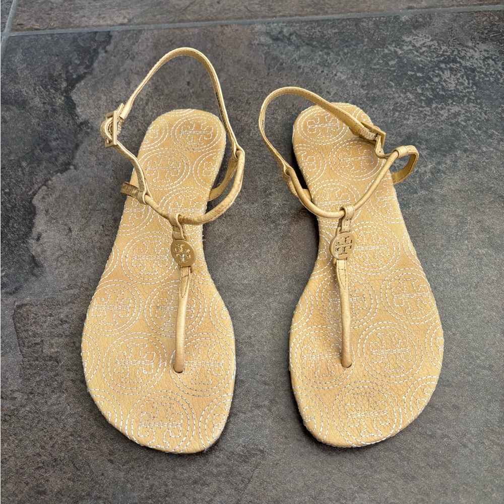Tory Burch Gold Sandals